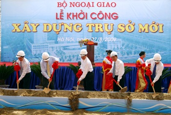 Khởi công xây dựng trụ sở Bộ Ngoại giao - 1 Khởi công xây dựng trụ sở Bộ Ngoại giao - 1