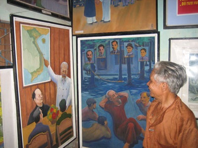 Những lão nông say mê vẽ Bác Hồ - 2 Những lão nông say mê vẽ Bác Hồ - 2