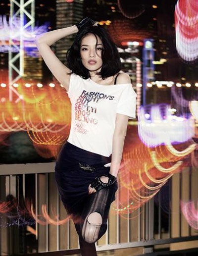 Sao Hoa ngữ “đua” tính sáng tạo cùng T-shirt  - 5