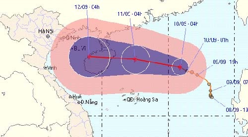 Bão số 7 gây mưa lớn ở Bắc Bộ - 1