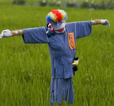 Chùm ảnh vui: Bù nhìn cũng làm điệu - 1