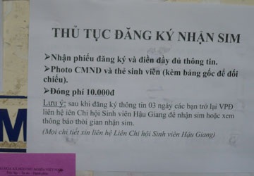 Sinh viên bức xúc vì sim tặng vẫn mất tiền - 1 Sinh viên bức xúc vì sim tặng vẫn mất tiền - 1