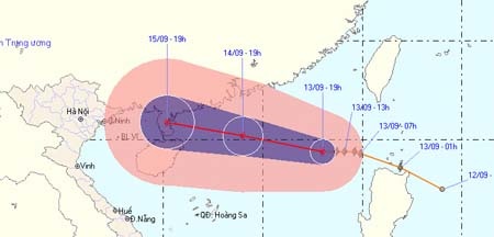 Bão số 8 tiến sâu vào đất liền Trung Quốc  - 1