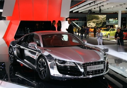 Audi R8 mạ crôm tỏa sáng Frankfurt 2009 - 1 Audi R8 mạ crôm tỏa sáng Frankfurt 2009 - 1