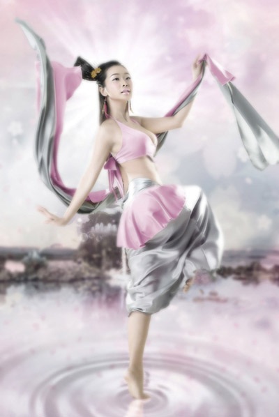 Lê Kiều Như làm “tiên nữ trong tranh” - 4 Lê Kiều Như làm “tiên nữ trong tranh” - 4