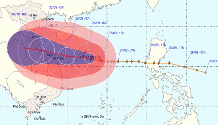 Bão số 9 sẽ gây lũ lớn tại miền Trung - 1 Bão số 9 sẽ gây lũ lớn tại miền Trung - 1
