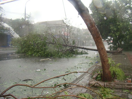 Chùm ảnh: Hiện trường nơi bão quét qua - 3