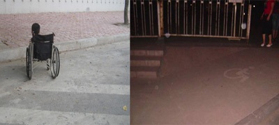 Vỉa hè Hà Nội chưa thuận tiện cho người khuyết tật - 2 Vỉa hè Hà Nội chưa thuận tiện cho người khuyết tật - 2