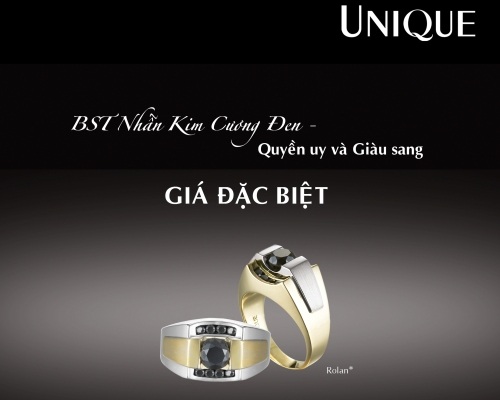 Nhẫn kim cương đen UNIQUE - Biểu tượng của quyền uy và giàu sang - 1 Nhẫn kim cương đen UNIQUE - Biểu tượng của quyền uy và giàu sang - 1