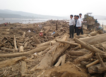 Kon Tum: Yêu cầu quản lý gỗ trôi dạt do lũ - 1