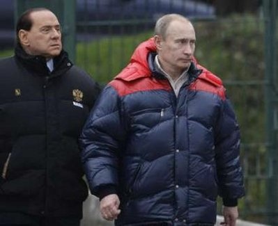 Putin và Berlusconi thử thủy phi cơ - 1 Putin và Berlusconi thử thủy phi cơ - 1