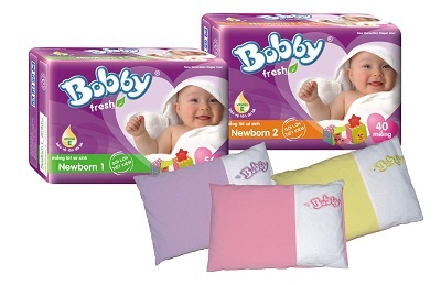 Nhận ngay gối xinh cho bé từ tã Bobby Fresh Newborn - 1 Nhận ngay gối xinh cho bé từ tã Bobby Fresh Newborn - 1