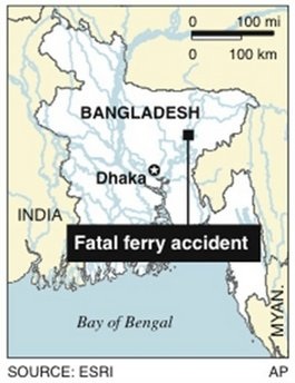 Lại lật phà ở Bangladesh, 38 người chết - 1