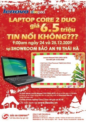 Laptop Core 2 Duo giá 6,5 triệu đồng - 1 Laptop Core 2 Duo giá 6,5 triệu đồng - 1