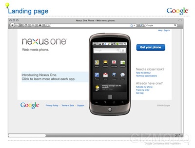 Điện thoại Nexus One của Google lộ diện vào ngày 5/1 - 1 Điện thoại Nexus One của Google lộ diện vào ngày 5/1 - 1