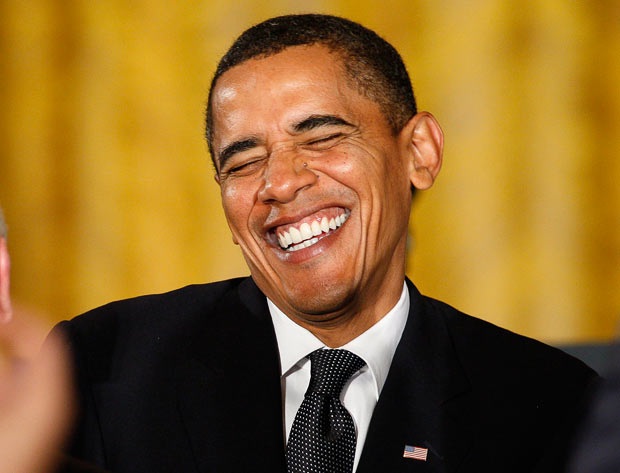 Những khoảng khắc vui vẻ hiếm hoi của Obama - 4 Những khoảng khắc vui vẻ hiếm hoi của Obama - 4
