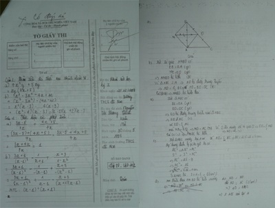 Nghệ An: Lộ đề thi khảo sát học kỳ lớp 8 - 2 Nghệ An: Lộ đề thi khảo sát học kỳ lớp 8 - 2