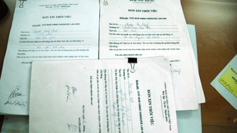 Gần 100 “đơn xin thôi việc” tại ổ mại dâm trá hình - 1
