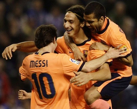 Messi-Ibra, cặp tiền đạo “khủng” nhất châu Âu - 1 Messi-Ibra, cặp tiền đạo “khủng” nhất châu Âu - 1