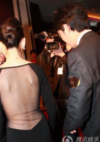 Đổng Khiết diện váy mỏng tang - 4