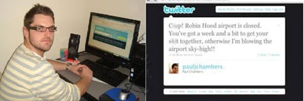 Bị bắt vì “dọa” đánh bom máy bay trên Twitter - 1