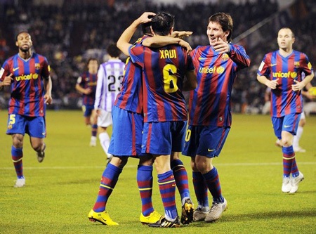 Đả bại Valladolid, Barca khép lại lượt đi đầy thuyết phục - 1