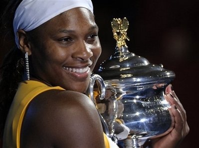 Vượt qua Henin, Serena lần thứ 5 vô địch Australia mở rộng - 1 Vượt qua Henin, Serena lần thứ 5 vô địch Australia mở rộng - 1