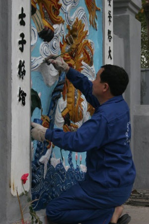 Treo đèn kết hoa mừng Đảng, mừng xuân - 2 Treo đèn kết hoa mừng Đảng, mừng xuân - 2