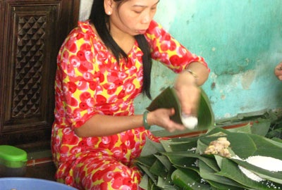 Nhộn nhịp phố bánh chưng Nhật Lệ - 6