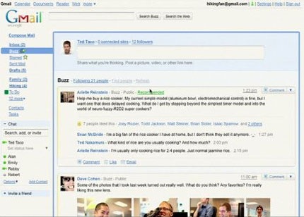 Google khai trương mạng xã hội Google Buzz - 2