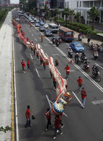 Châu Á rộn ràng trong ngày đầu tiên của năm con Hổ - 13