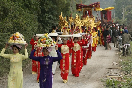 Chủ tịch nước khai lễ hạ điền trên cánh đồng Đọi Sơn - 2 Chủ tịch nước khai lễ hạ điền trên cánh đồng Đọi Sơn - 2