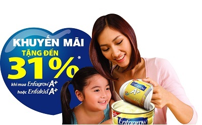 Tiết kiệm đến 31% khi mua Enfagrow A+ hoặc Enfakid A+ - 1 Tiết kiệm đến 31% khi mua Enfagrow A+ hoặc Enfakid A+ - 1
