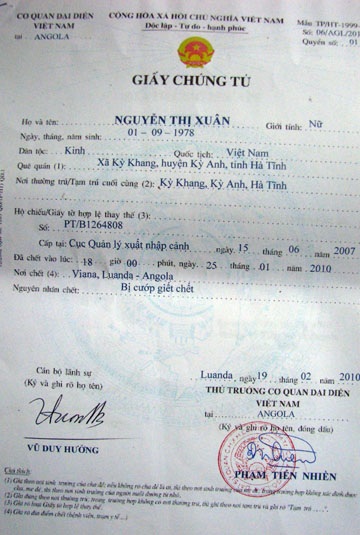 Nhiều lao động Việt Nam tại Angola bị cướp sát hại - 1