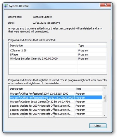 Sử dụng System Restore để khôi phục hệ thống trên Windows 7 - 5