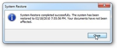 Sử dụng System Restore để khôi phục hệ thống trên Windows 7 - 9 Sử dụng System Restore để khôi phục hệ thống trên Windows 7 - 9