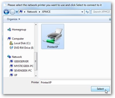 Chia sẻ máy in từ Windows XP/Vista với Windows 7 - 14