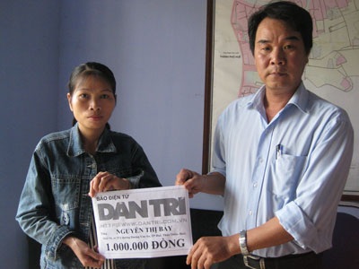 Món quà nhân ái đầu tiên đến với chị Nguyễn Thị Bảy - 1