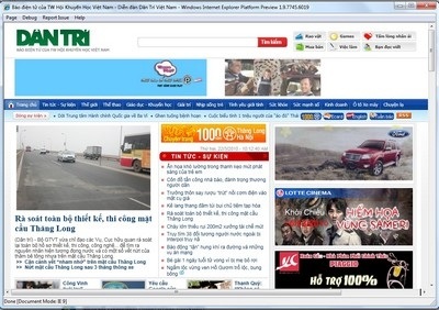 Ấn tượng bản “sơ khai” của Internet Explorer 9 - 1 Ấn tượng bản “sơ khai” của Internet Explorer 9 - 1