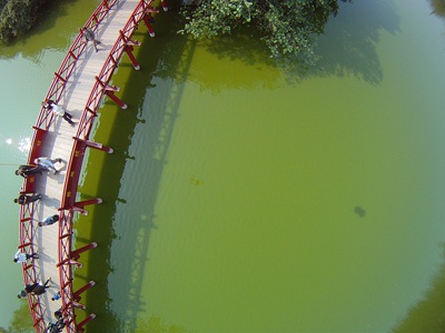 Treo máy ảnh vào chùm bóng bay để chụp Hồ Gươm - 7