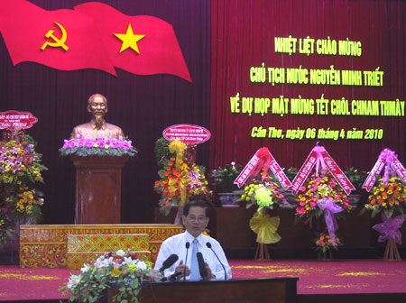 Chủ tịch nước chúc tết đồng bào dân tộc Khmer - 1 Chủ tịch nước chúc tết đồng bào dân tộc Khmer - 1