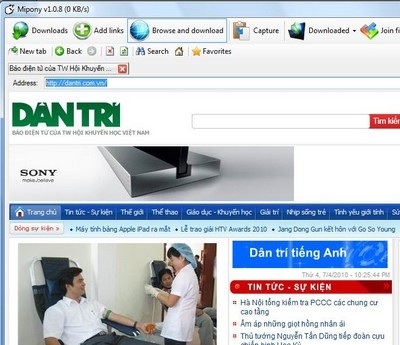 MiPony - Download hiệu quả từ các dịch vụ chia sẻ file - 1