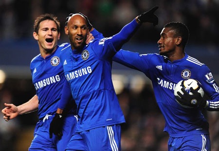 Anelka đưa Chelsea bứt xa khỏi MU - 1 Anelka đưa Chelsea bứt xa khỏi MU - 1