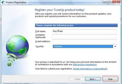 Đăng ký bản quyền miễn phí TuneUp Utilities - 3 Đăng ký bản quyền miễn phí TuneUp Utilities - 3