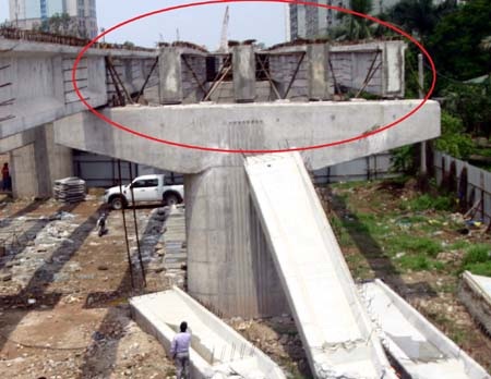 Báo cáo Thủ tướng về sự cố nhịp dẫn cầu Thanh Trì - 2