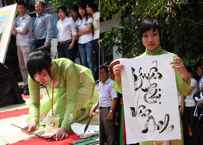 Nghe “bà đồ” trải lòng trong ngày Hội ngộ ông đồ Việt - 2 Nghe “bà đồ” trải lòng trong ngày Hội ngộ ông đồ Việt - 2
