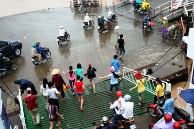 Phà Cần Thơ đã tạm ngưng hoạt động - 1 Phà Cần Thơ đã tạm ngưng hoạt động - 1