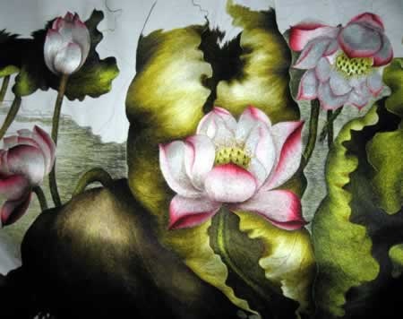 Ra mắt bức tranh thêu khổng lồ mừng Thủ đô nghìn năm tuổi - 1