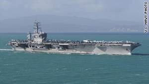 Máy bay hải quân Iran bay gần tàu sân bay Mỹ - 1 Máy bay hải quân Iran bay gần tàu sân bay Mỹ - 1