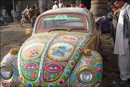 Nghệ thuật vẽ tranh xe độc đáo ở Pakistan - 6